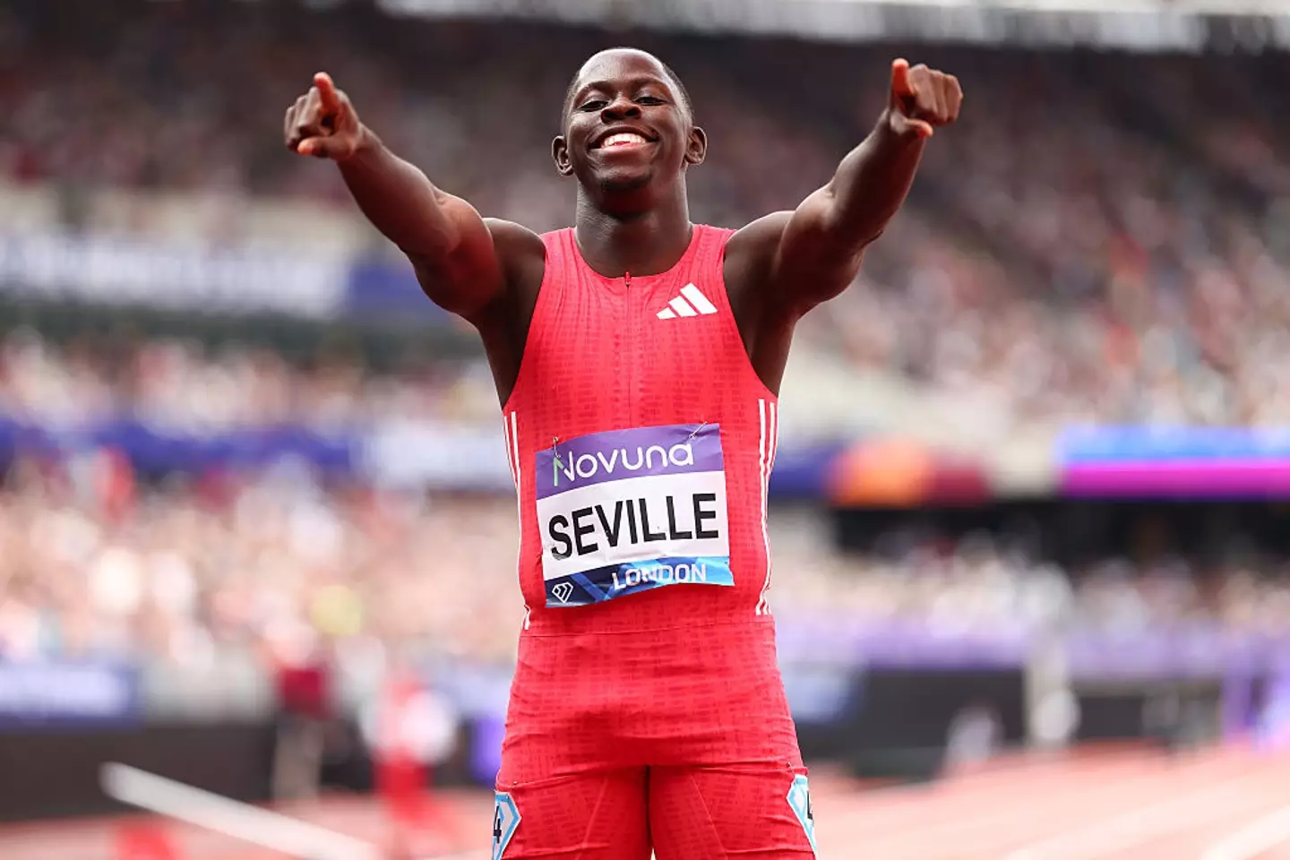 Oblique Seville at the London Diamond League (Credit:Getty)