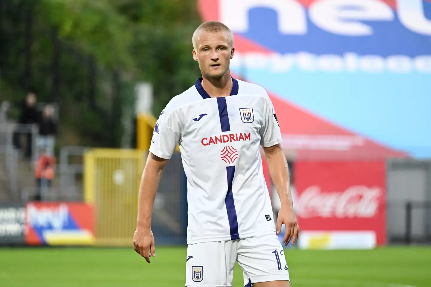 Kasper Dolberg has been in electric form at Anderlecht (Getty)