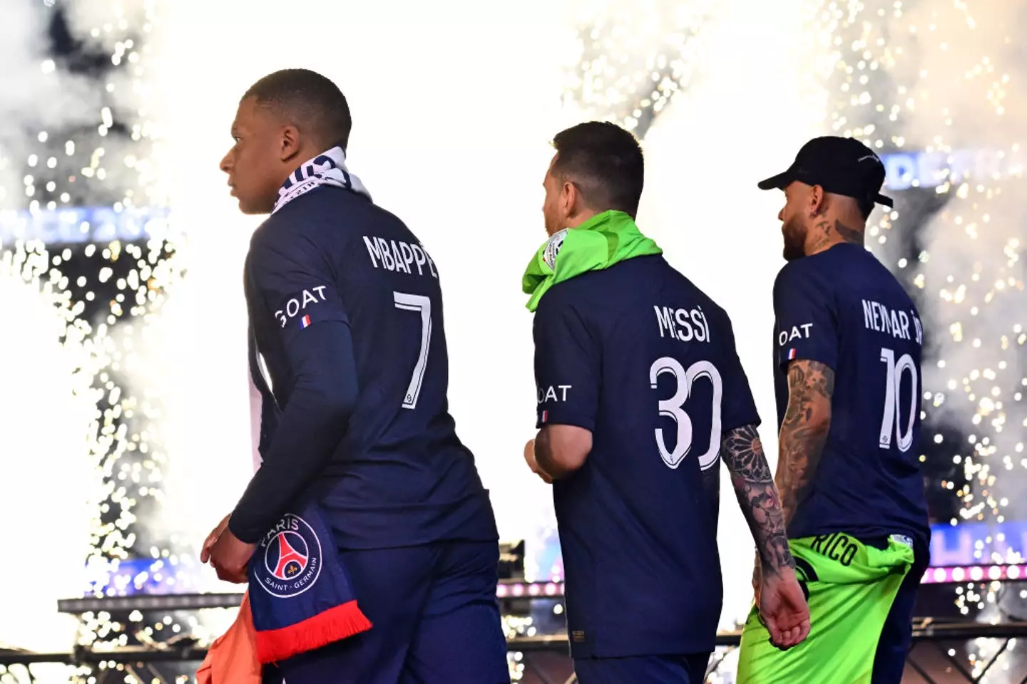 Kylian Mbappe won the 2023 French Championship alongside Lionel Messi and Neymar Jr. (Image: Getty)