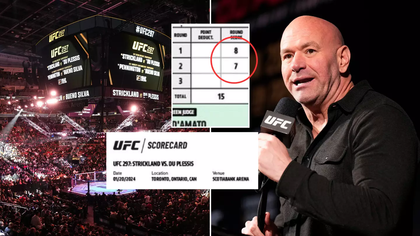 Extremely rare feat spotted on UFC 297 scorecard that's only ever happened five times in history