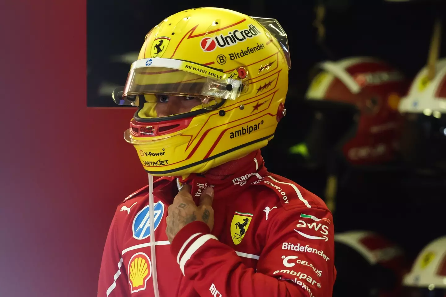 Hamilton endured huge disappointment in Mexico. Image: Getty