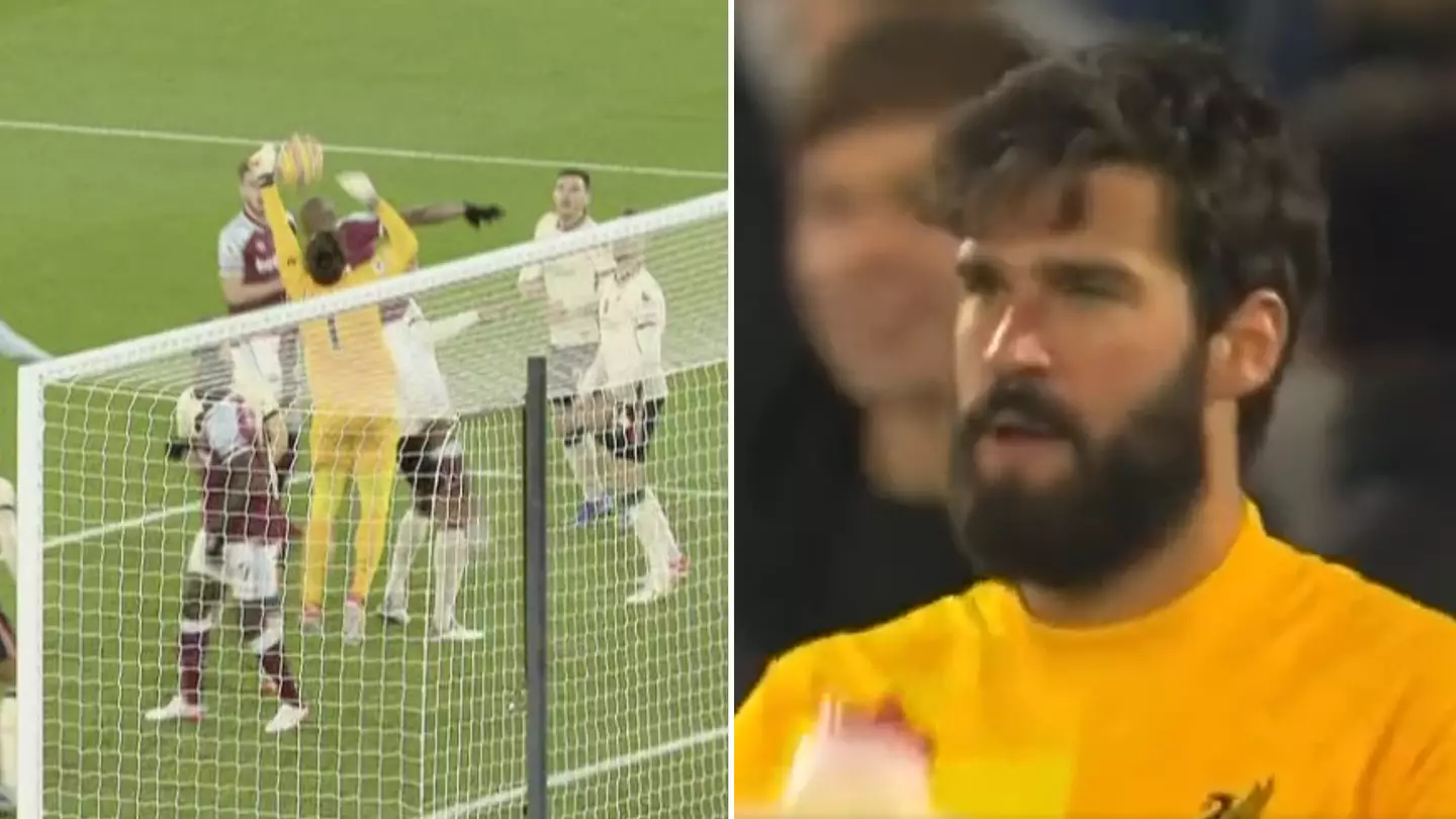 Alisson Becker Punches The Ball In His Own Net From Pablo Fornals' Corner