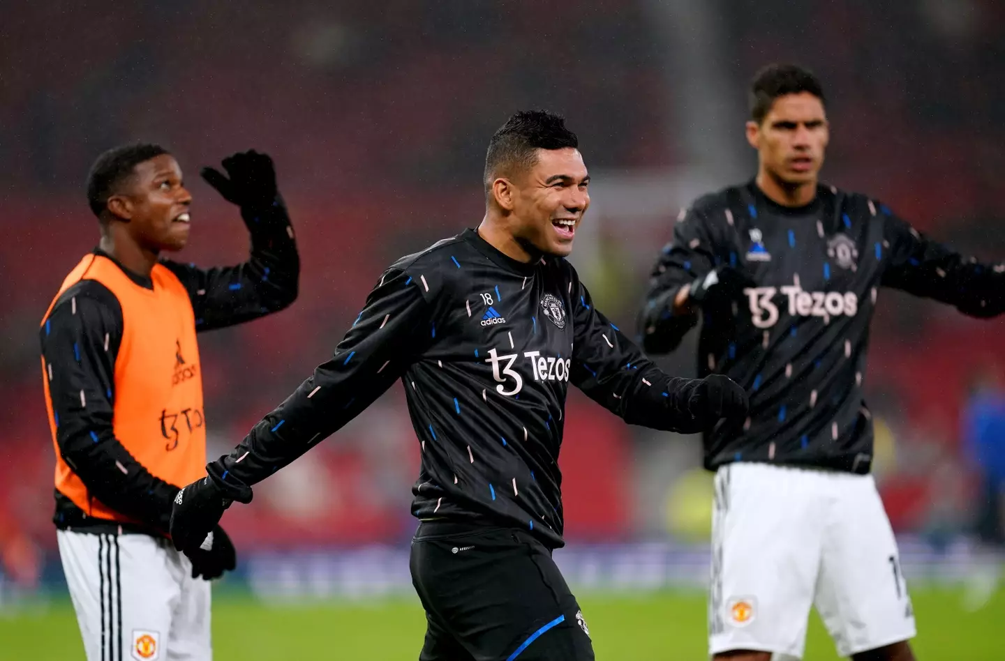 Casemiro prior to kick-off. (Image