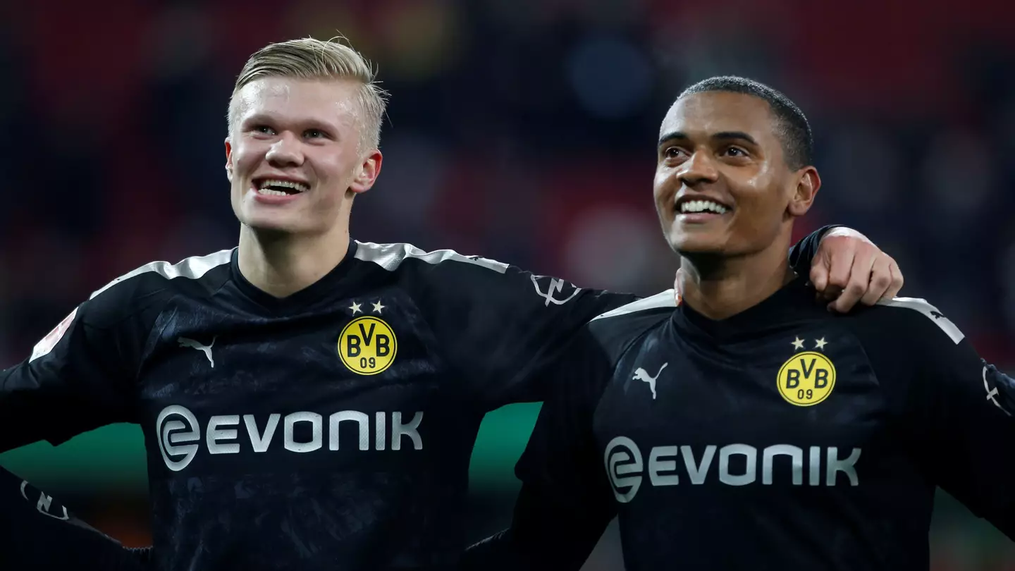 Erling Haaland and Manuel Akanji (REUTERS/Alamy)