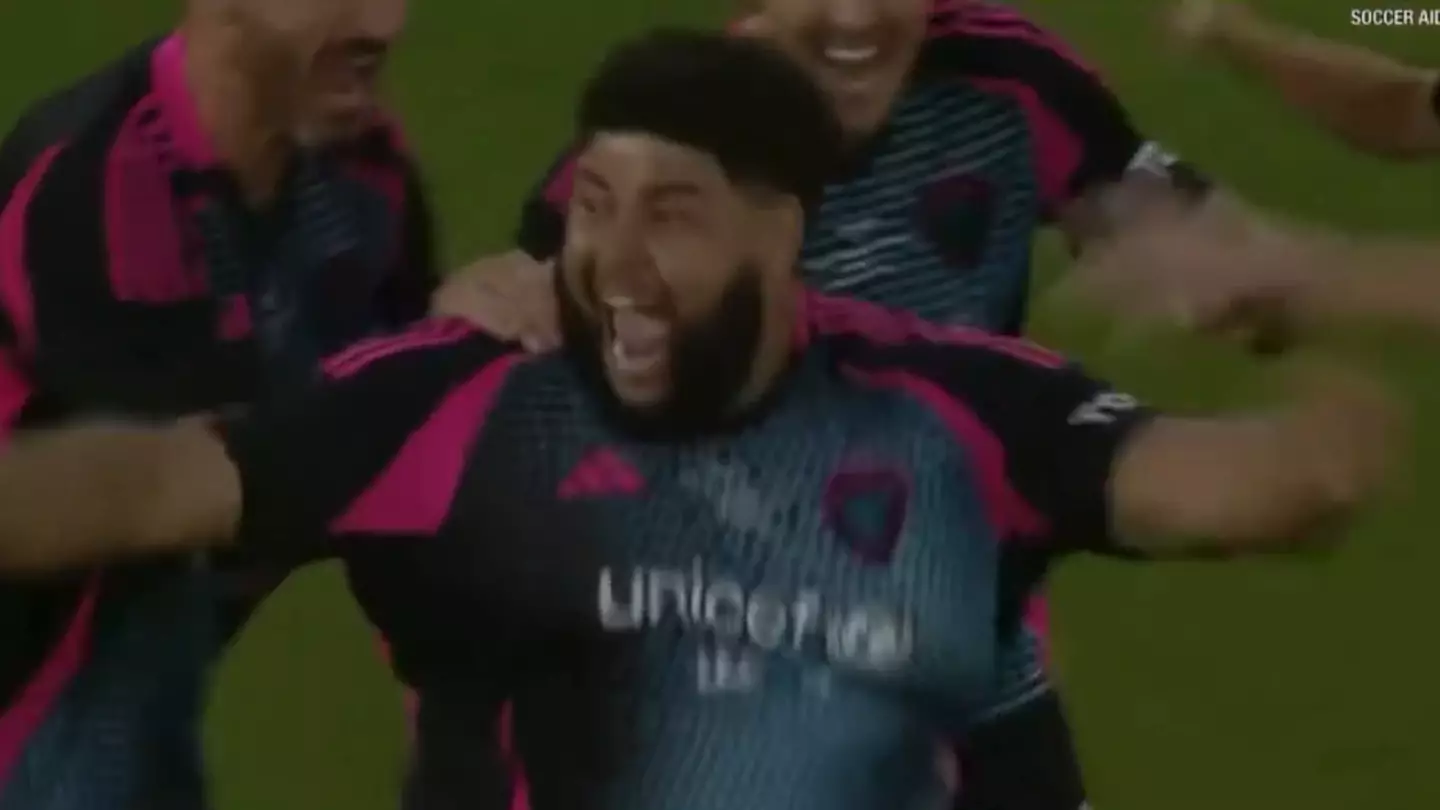 Liverpool fans furious with Big Zuu after spotting what he did after scoring Soccer Aid winner for World XI