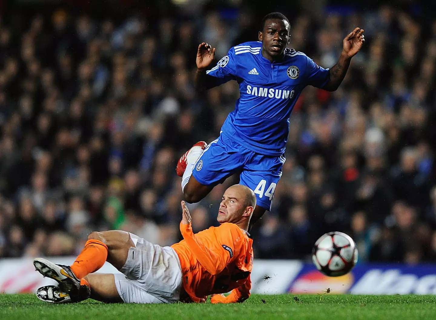 Gael Kakuta playing for Chelsea in a Champions League match against APOEL (