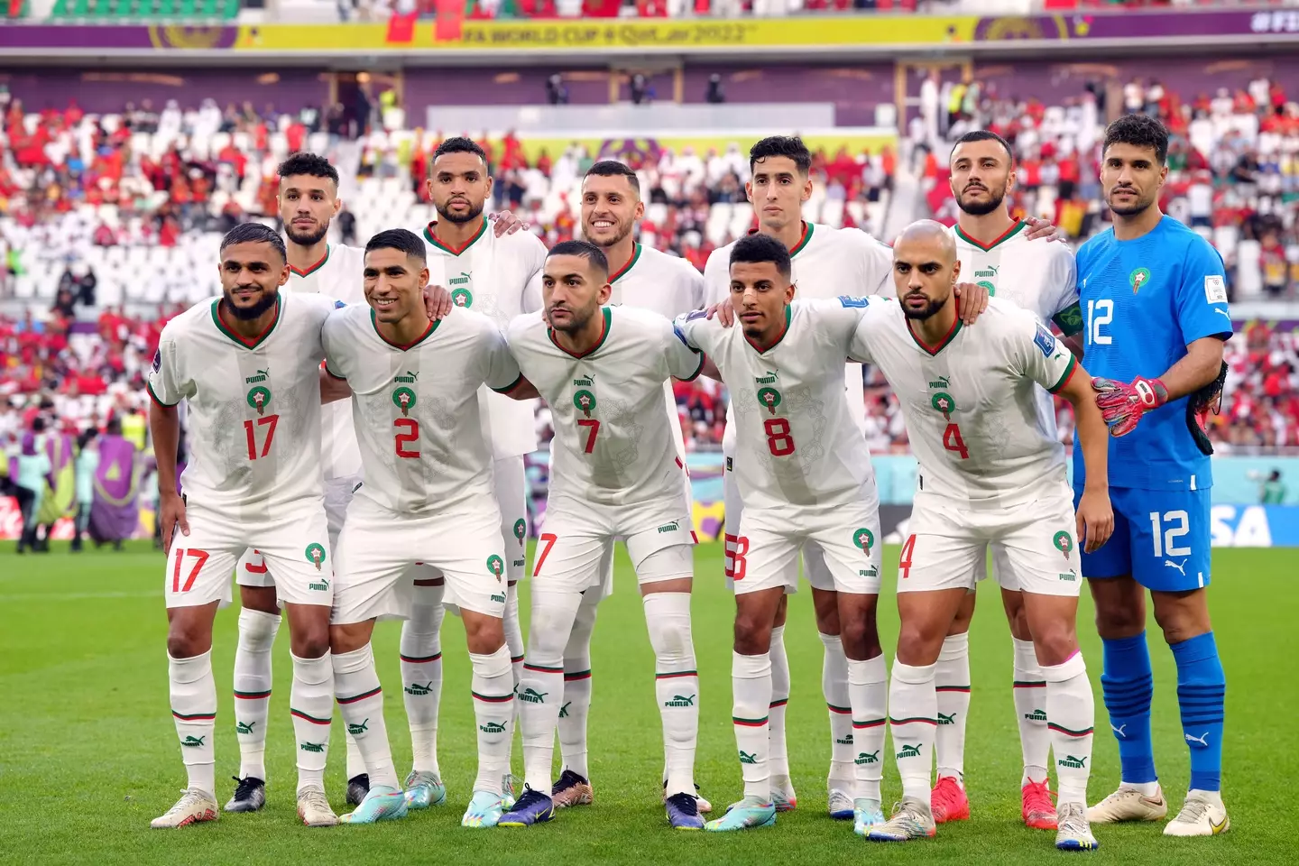 Munir with his teammates. Image: Alamy