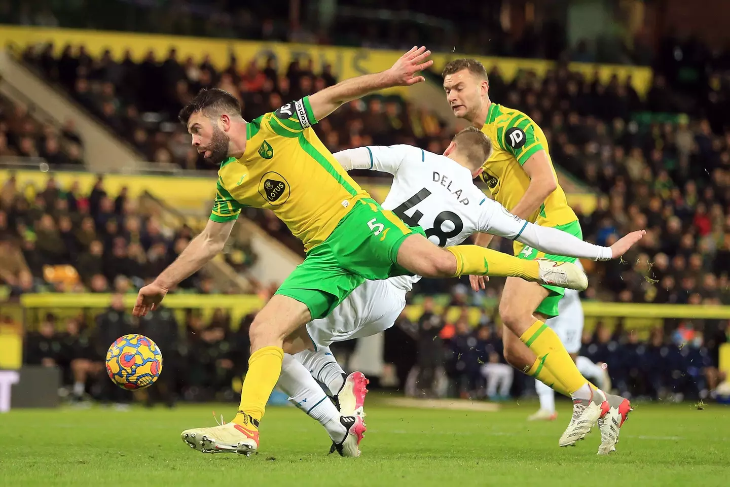 Liam Delap made a few Premier League appearances last season (Andrew Orchard sports photography / Alamy)
