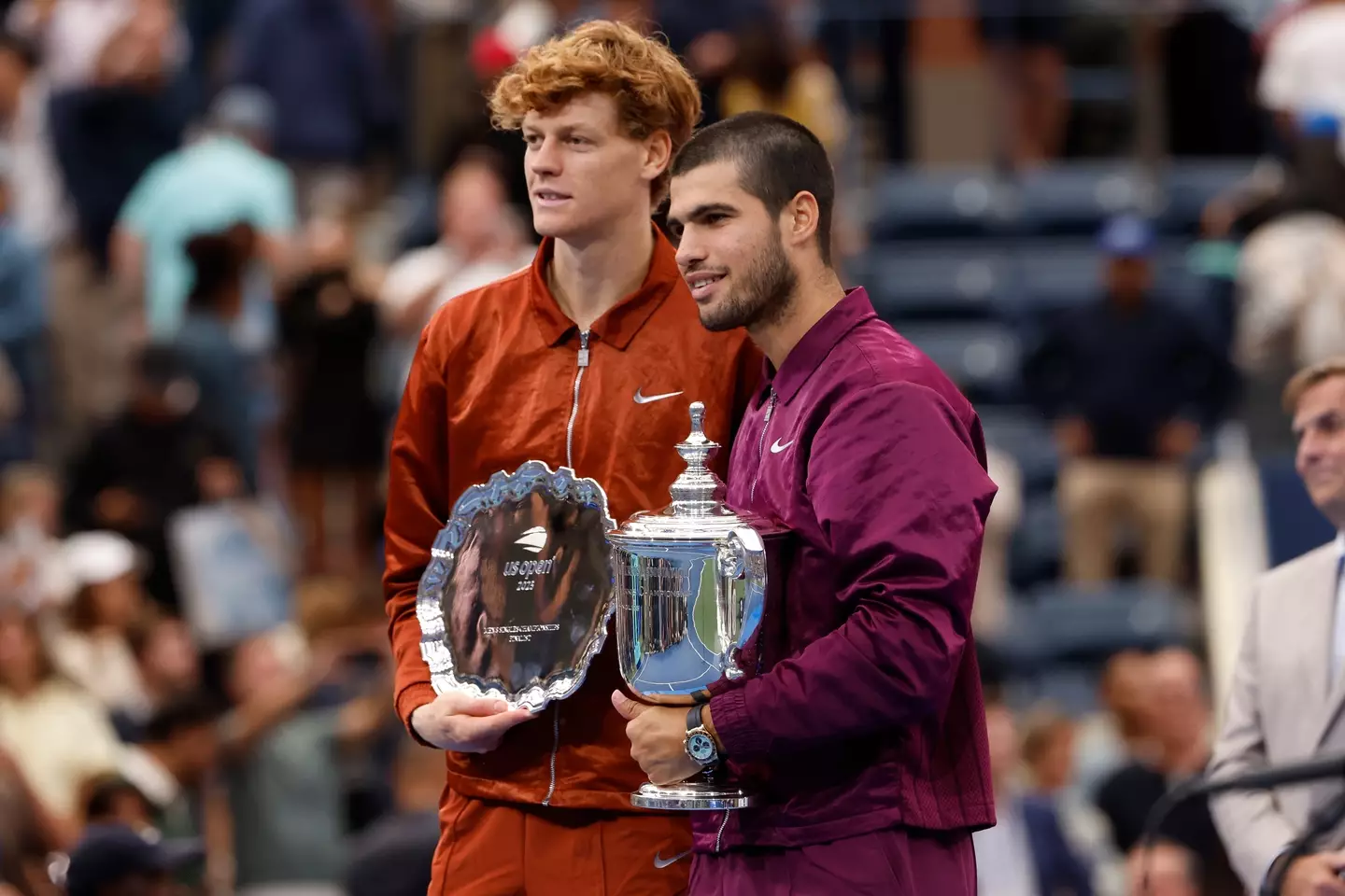 Jannik Sinner and Carlos Alcaraz are world number two and one respectively. (Image: Getty)