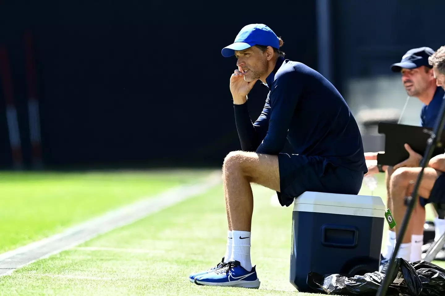 Thomas Tuchel watches on in Italy during Udinese vs Chelsea. (Chelsea FC)