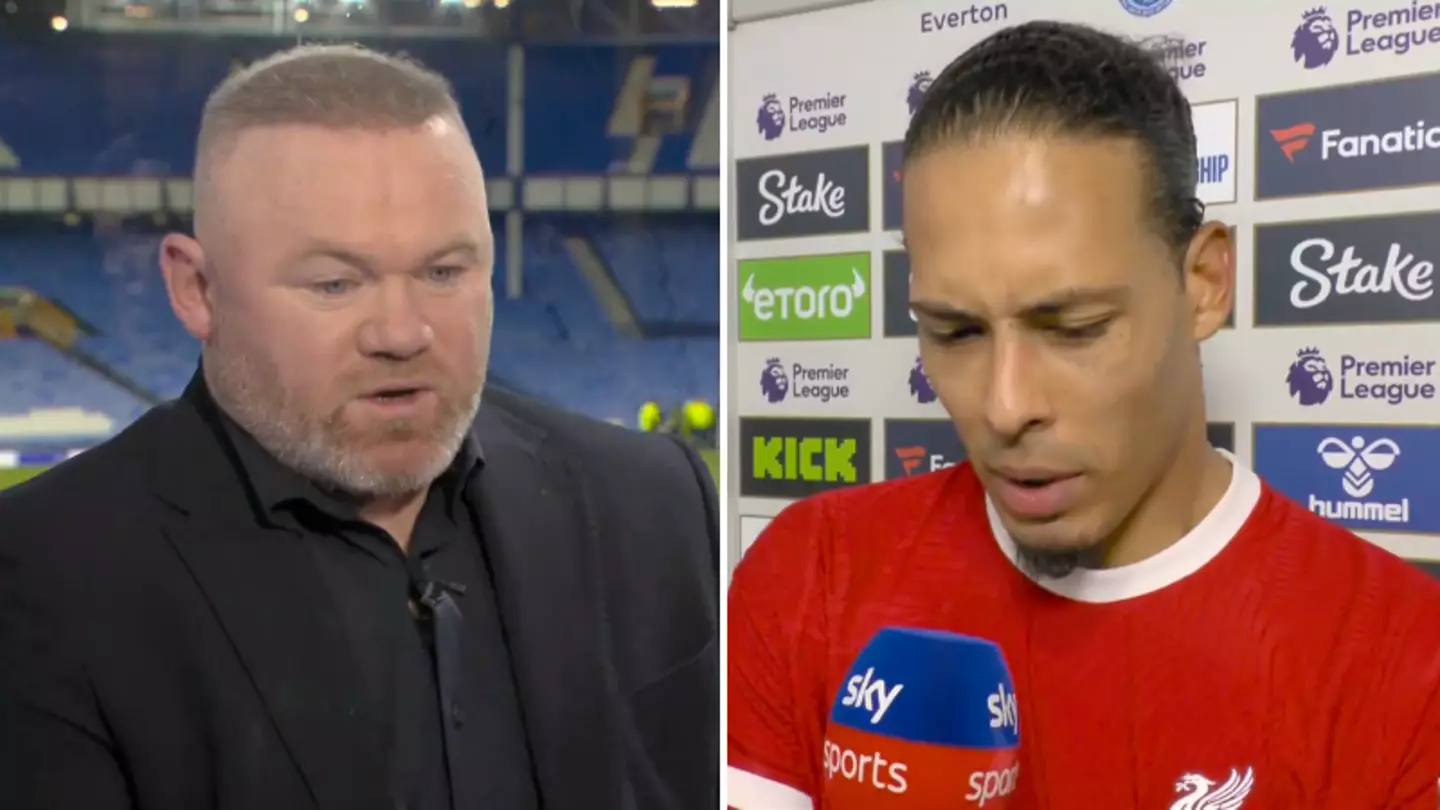 Wayne Rooney immediately calls out Virgil van Dijk after Sky Sports post-match interview