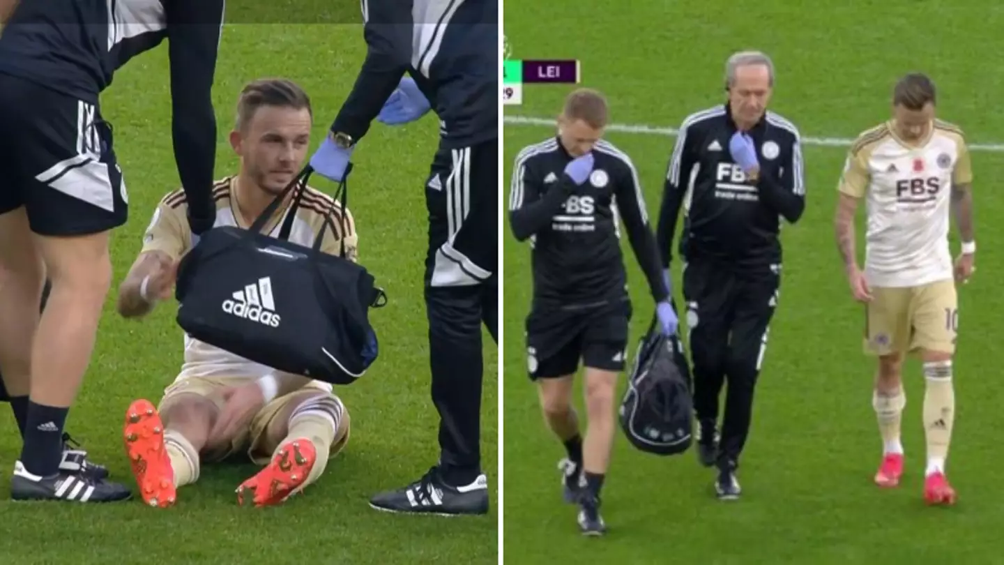 James Maddison goes off injured, three days before England leave for World Cup