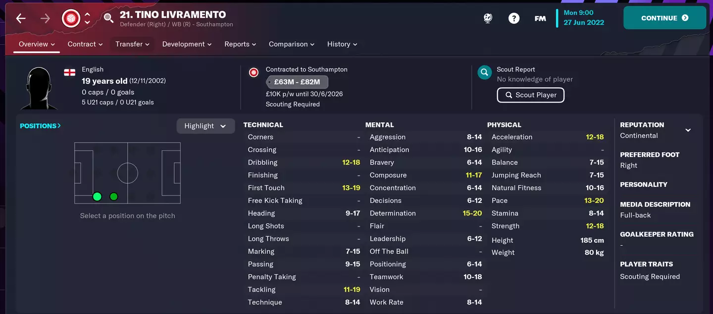 Image credit: Football Manager 2023 beta