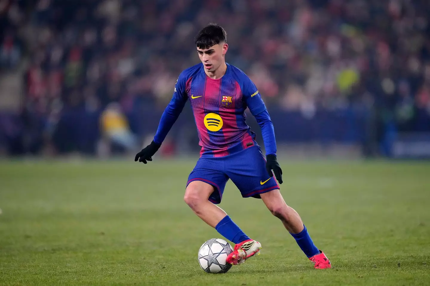 Pedri has been linked with a shock move to Real Madrid. Image: Getty