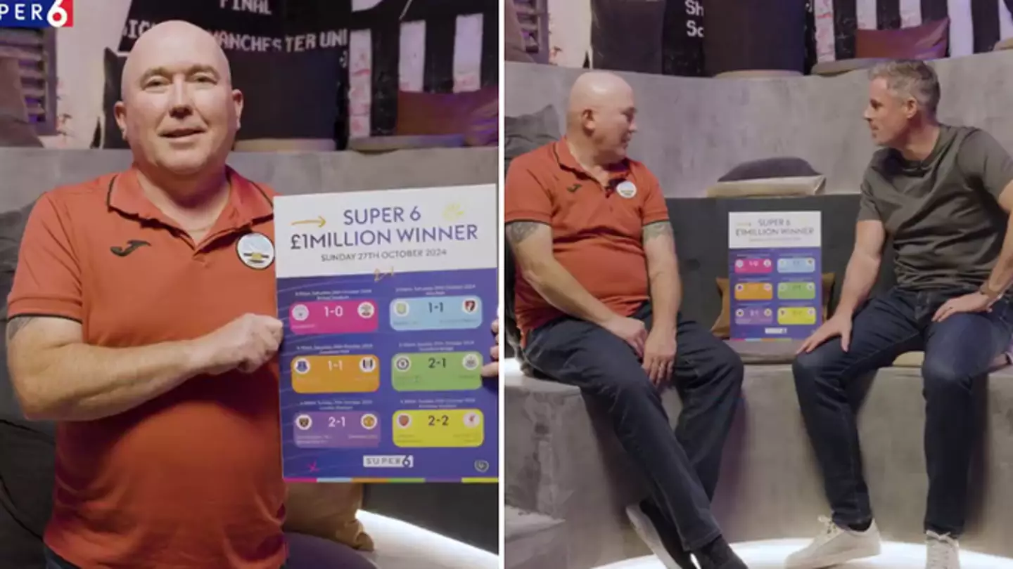 Fan who won £1 MILLION on Super 6 reveals to Jamie Carragher what he will do with his winnings