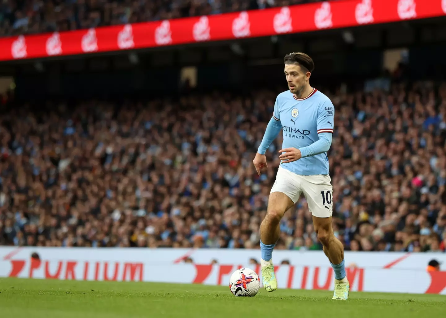 Jack Grealish in action for Manchester City. Image: Alamy