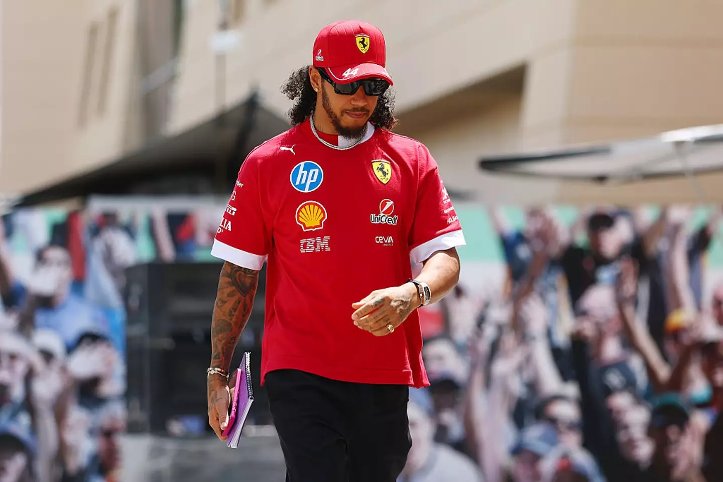 Lewis Hamilton has changed his appearance ahead of the Bahrain Grand Prix. (Image: Getty)
