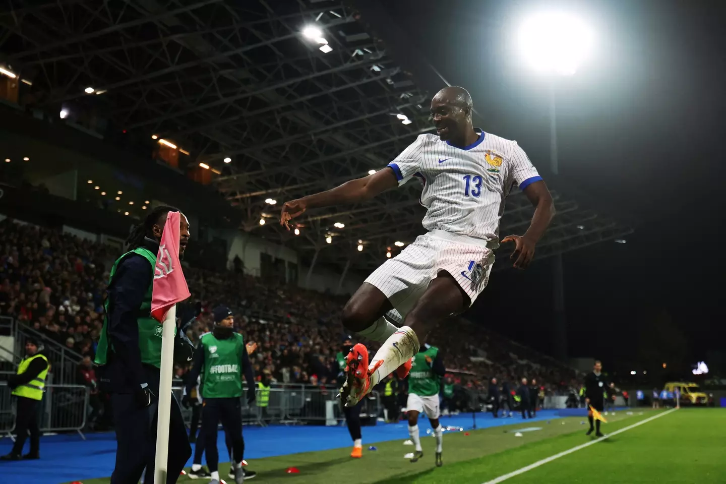 Mateta scored for France on Monday in their World Cup qualifier against Iceland. Image credit: Getty