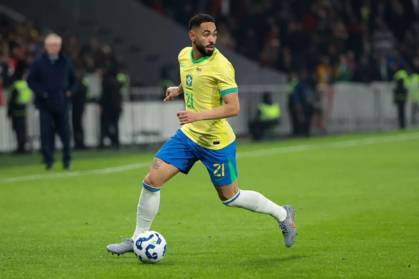 Matheus Cunha played for Brazil over the international break. (Image: Jean Catuffe/Getty Images)