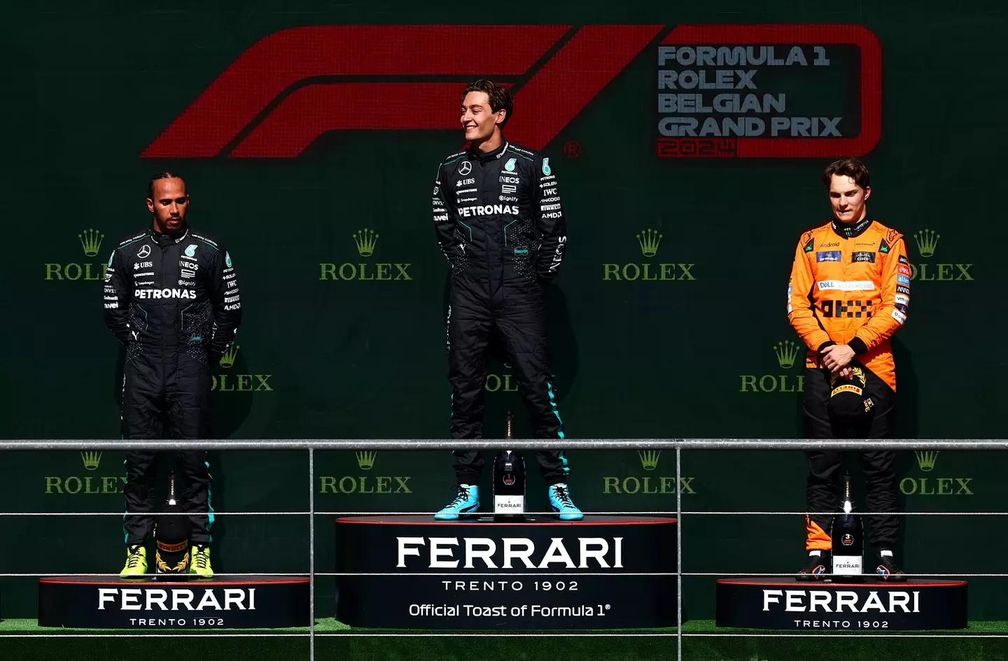 Belgium GP podium - Getty