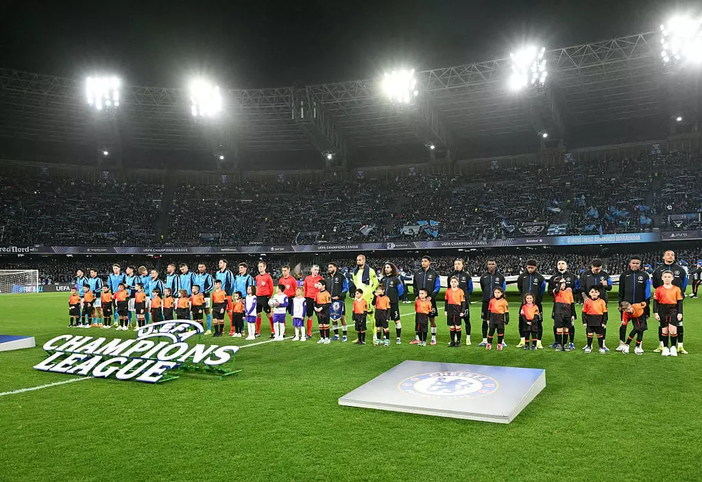 Napoli and Chelsea ahead of their Champions League league phase clash (Credit:Getty)