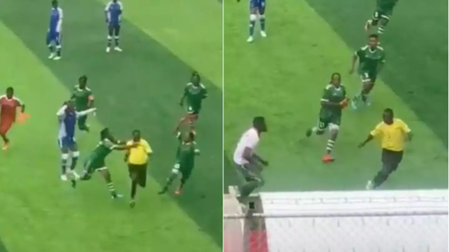 DR Congo women's footballers chase referee and brutally beat him up in chaotic clip