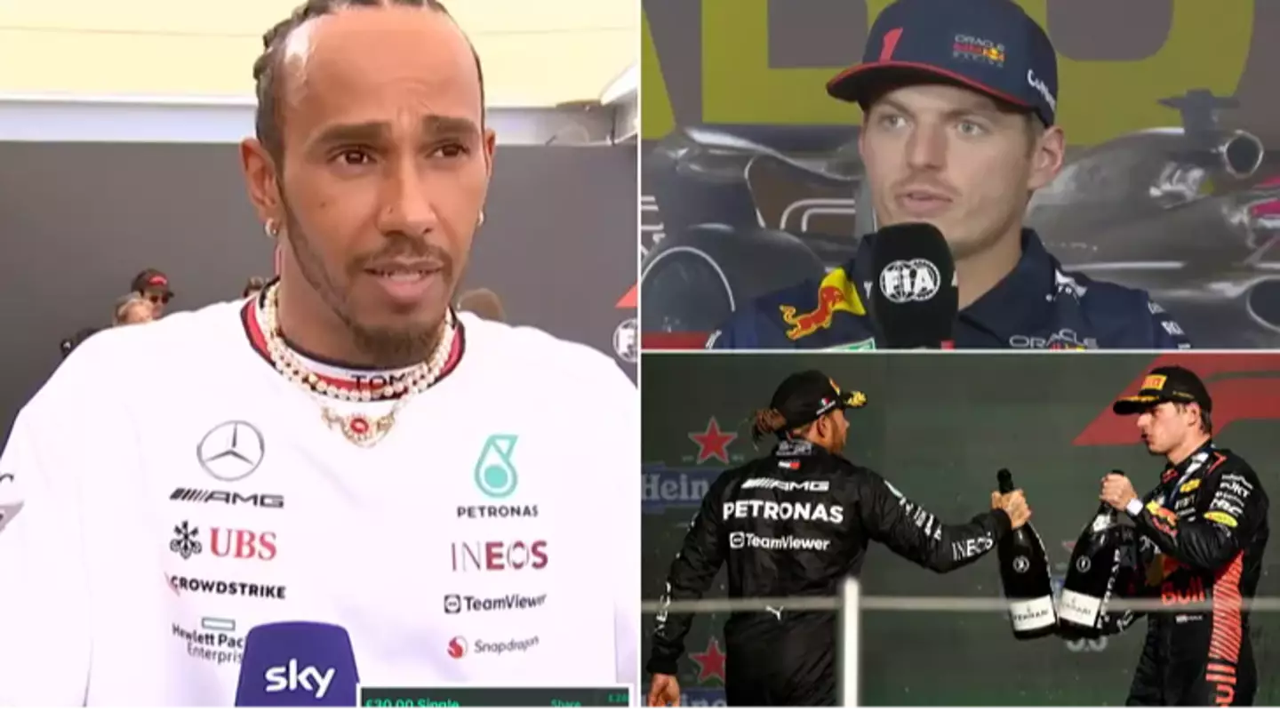 Lewis Hamilton fires brutal comment towards Max Verstappen after explosive F1 team-mate claims