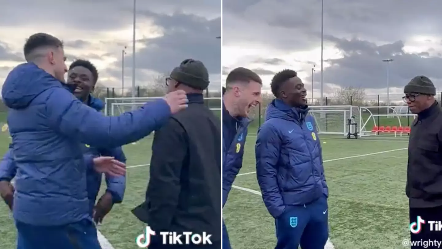 "Yes I f***ing was!" - Ian Wright hilariously admits he DID 'tap up' Declan Rice during visit to England camp