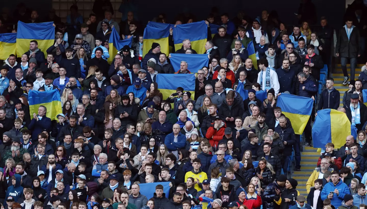 Fans in the crowds also showed their support at the weekend. Image: PA Images