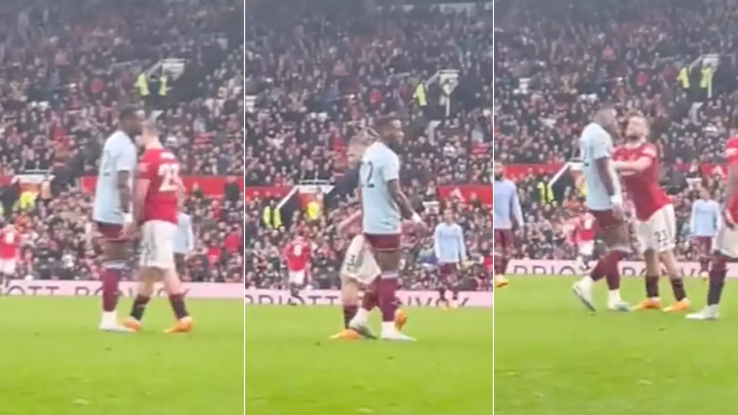 Luke Shaw wasn't impressed with Aston Villa player's intimidation tactics