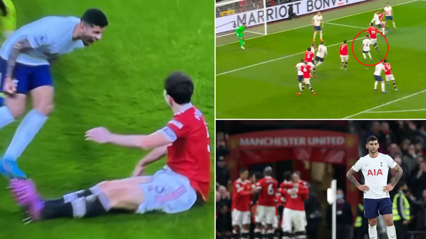 Cristian Romero Laughed In Harry Maguire's Face Just To Be At Fault For Cristiano Ronaldo's Headed Winner