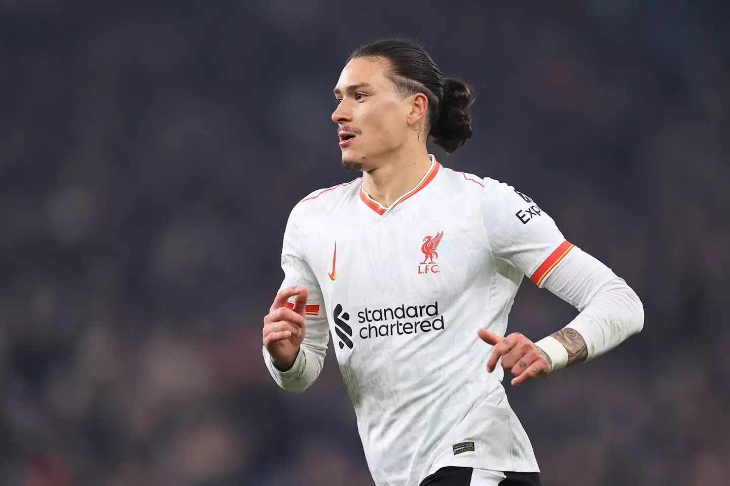 Darwin Nunez in action for Liverpool. Image: Getty