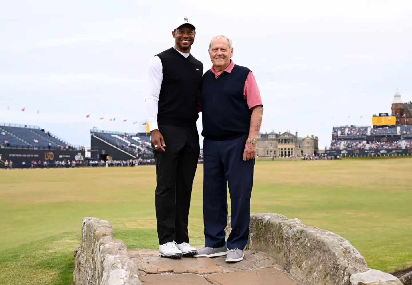 Tiger Woods and Jack Nicklaus are widely regarded as the best golfers of all time. (Image: Ross Kinnaird/Getty Images)