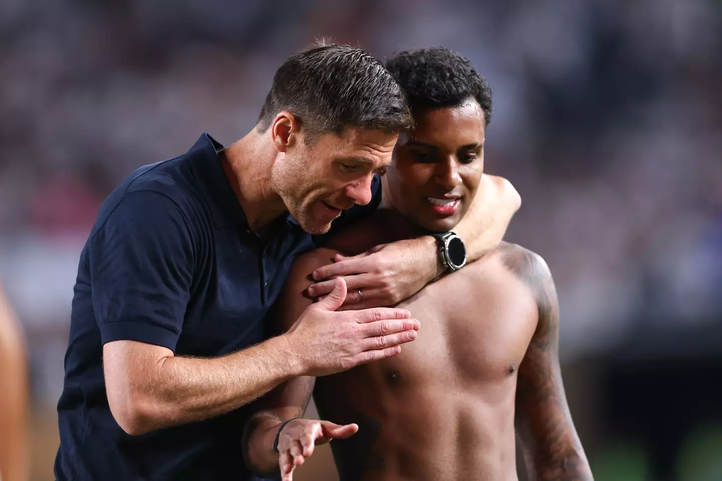 Talks between Xabi Alonso and Rodrygo have taken place this summer. Image: Getty
