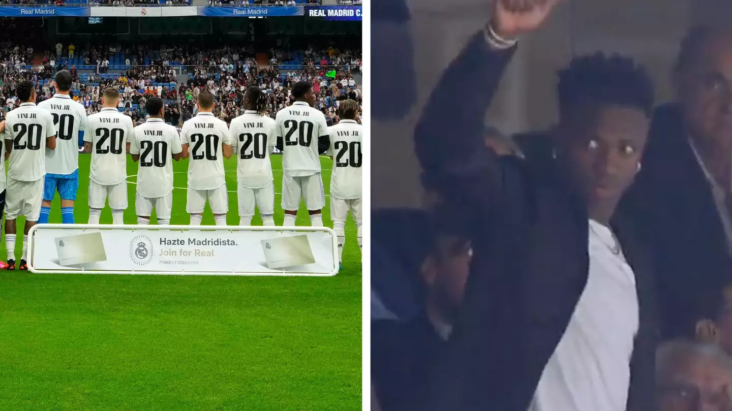 Vinicius Jr receives standing ovation from Bernabeu crowd in 20th minute of game