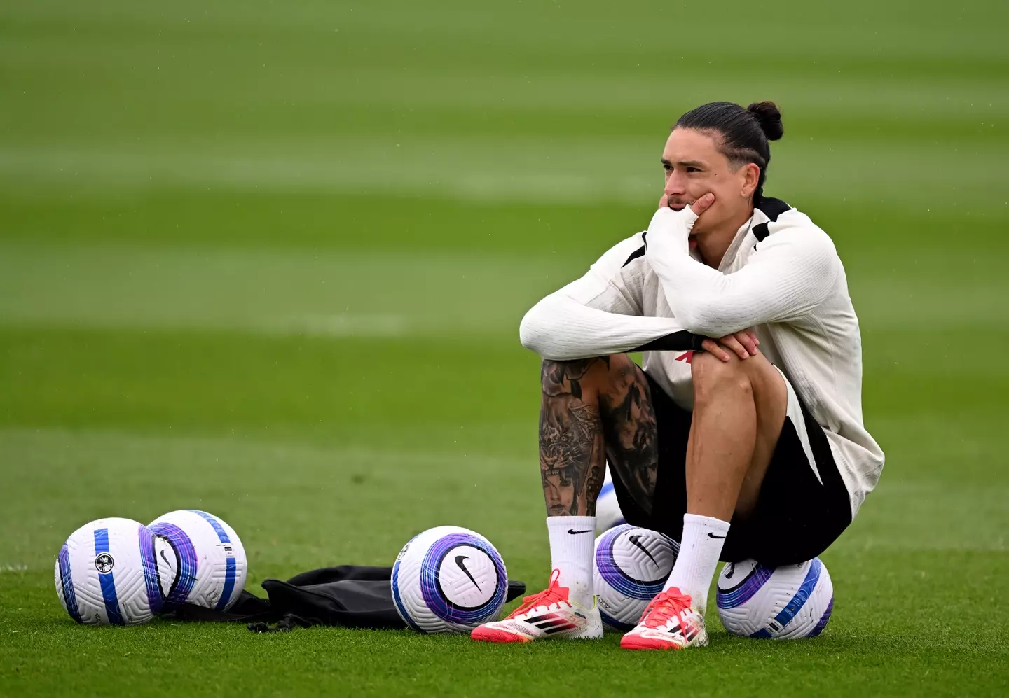 Darwin Nunez has since returned to Liverpool training. Image: Getty