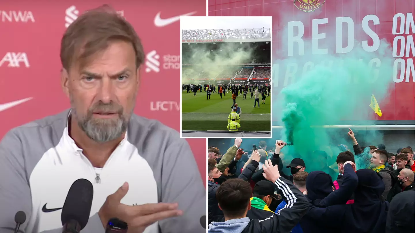 Jurgen Klopp demands Liverpool are given three points if Man Utd fans get tonight's game postponed