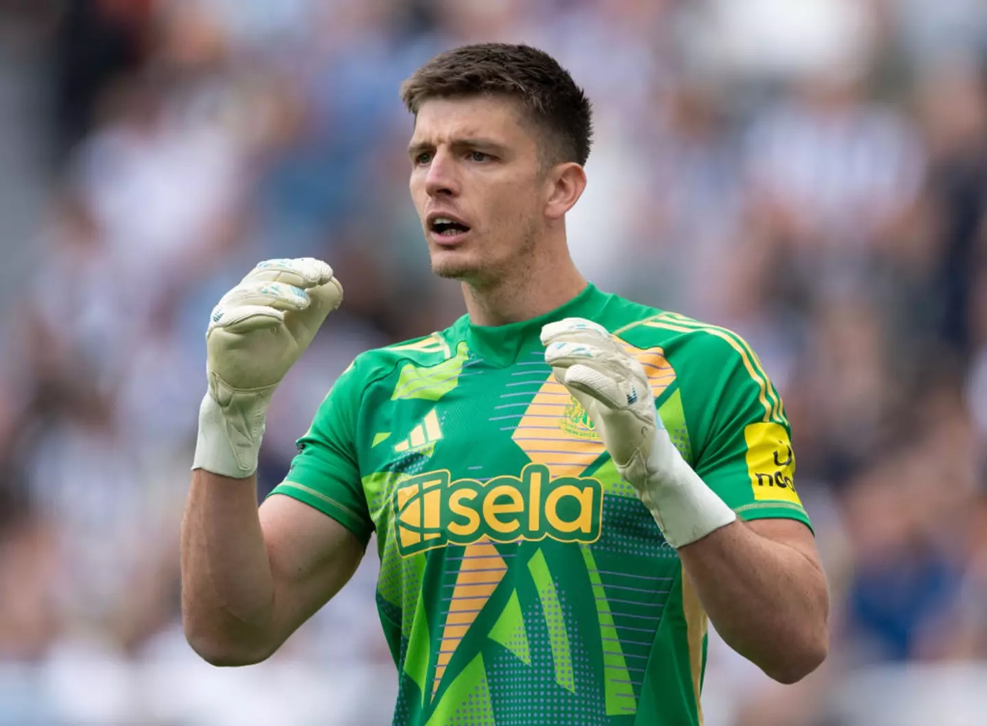 Nick Pope in action for Newcastle -