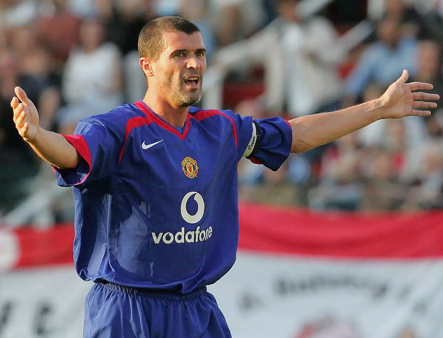 Roy Keane in action for Man Utd in 2005 (Credit:Getty)