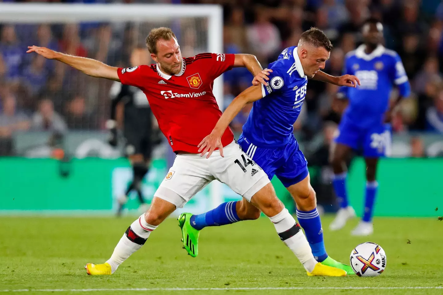 Vardy played 87 minutes as Leicester were beaten 1-0 by United on Thursday (Image: Alamy)