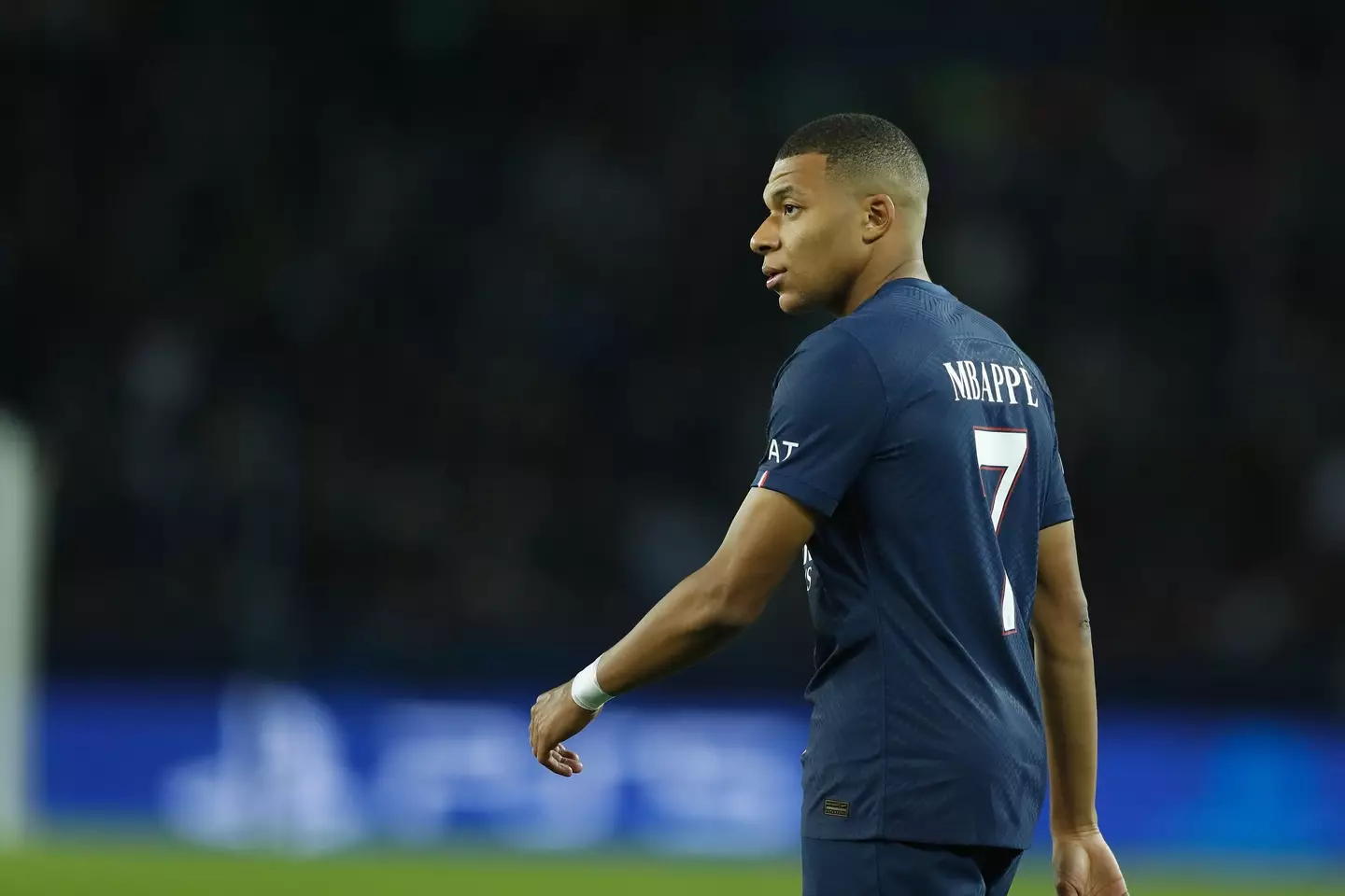 Kylian Mbappe in action for PSG against Benfica. Image: Alamy 
