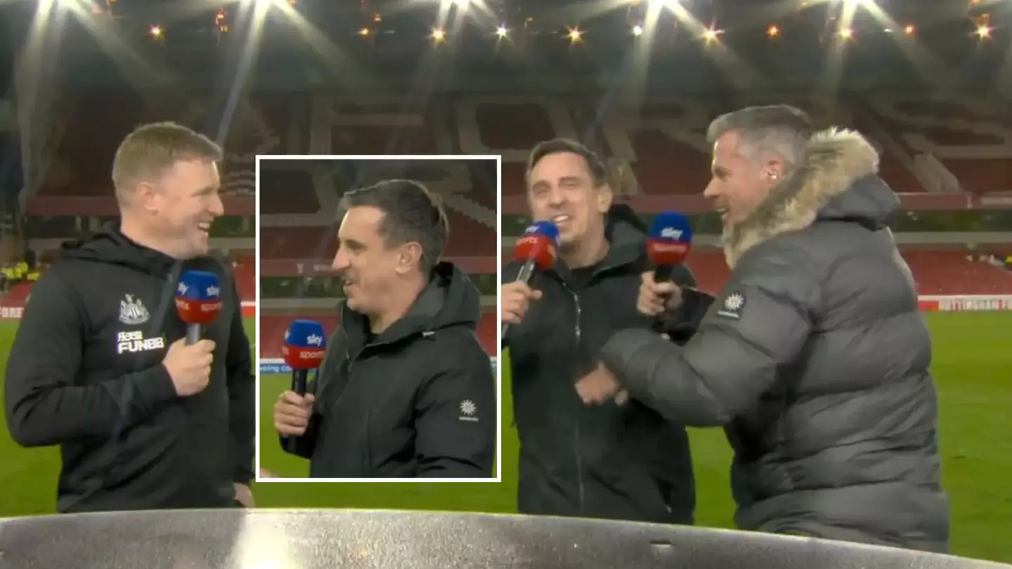 Jamie Carragher jokingly labels Gary Neville "a stalker" in hilarious post-match interview with Eddie Howe