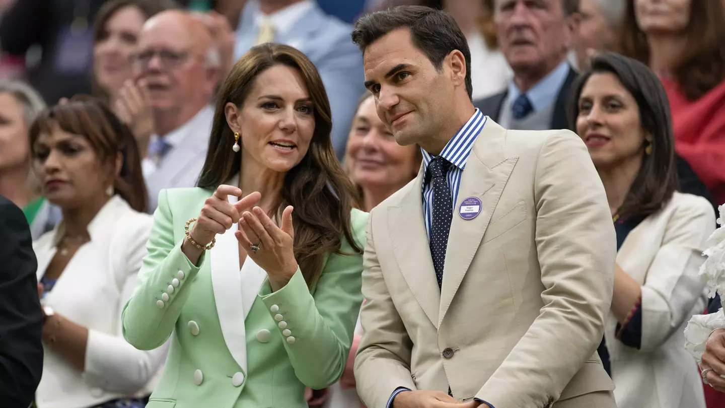 Princess Kate Middleton broke Royal protocol with Roger Federer ahead of Wimbledon final