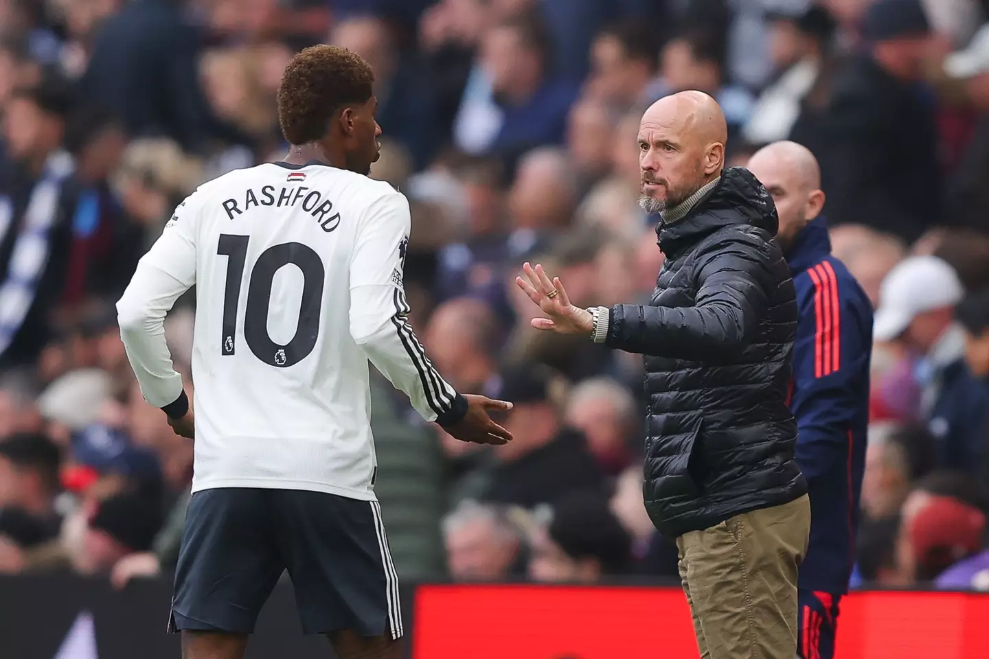 Marcus Rashford has failed to response to Erik ten Hag's sacking at Manchester United. Image: Getty