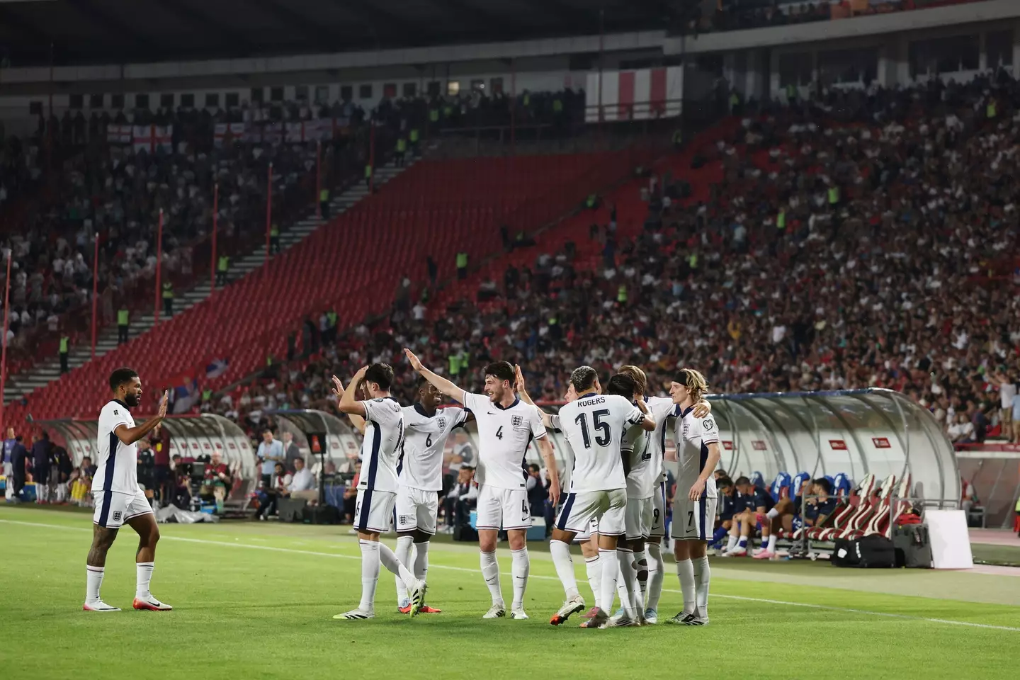 England beat Serbia in a crucial World Cup qualifier.  Image: Michael Regan / Staff via Getty