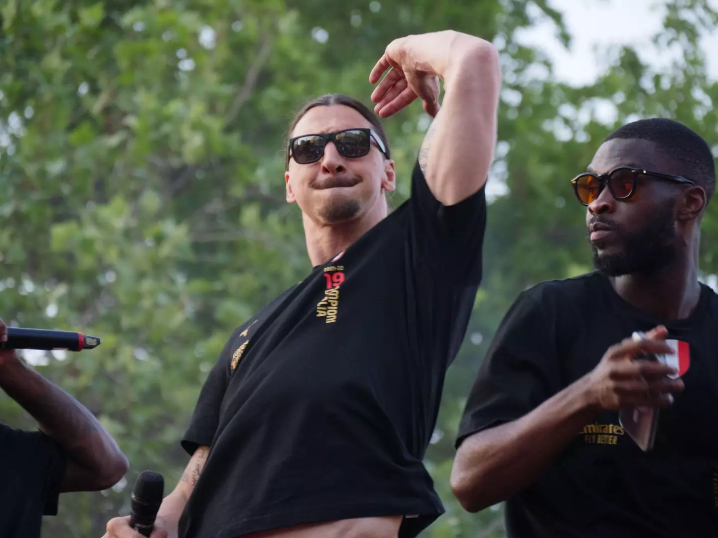 Zlatan welcomed Tomori to the city of Milan in true Zlatan fashion. Image credit: Alamy