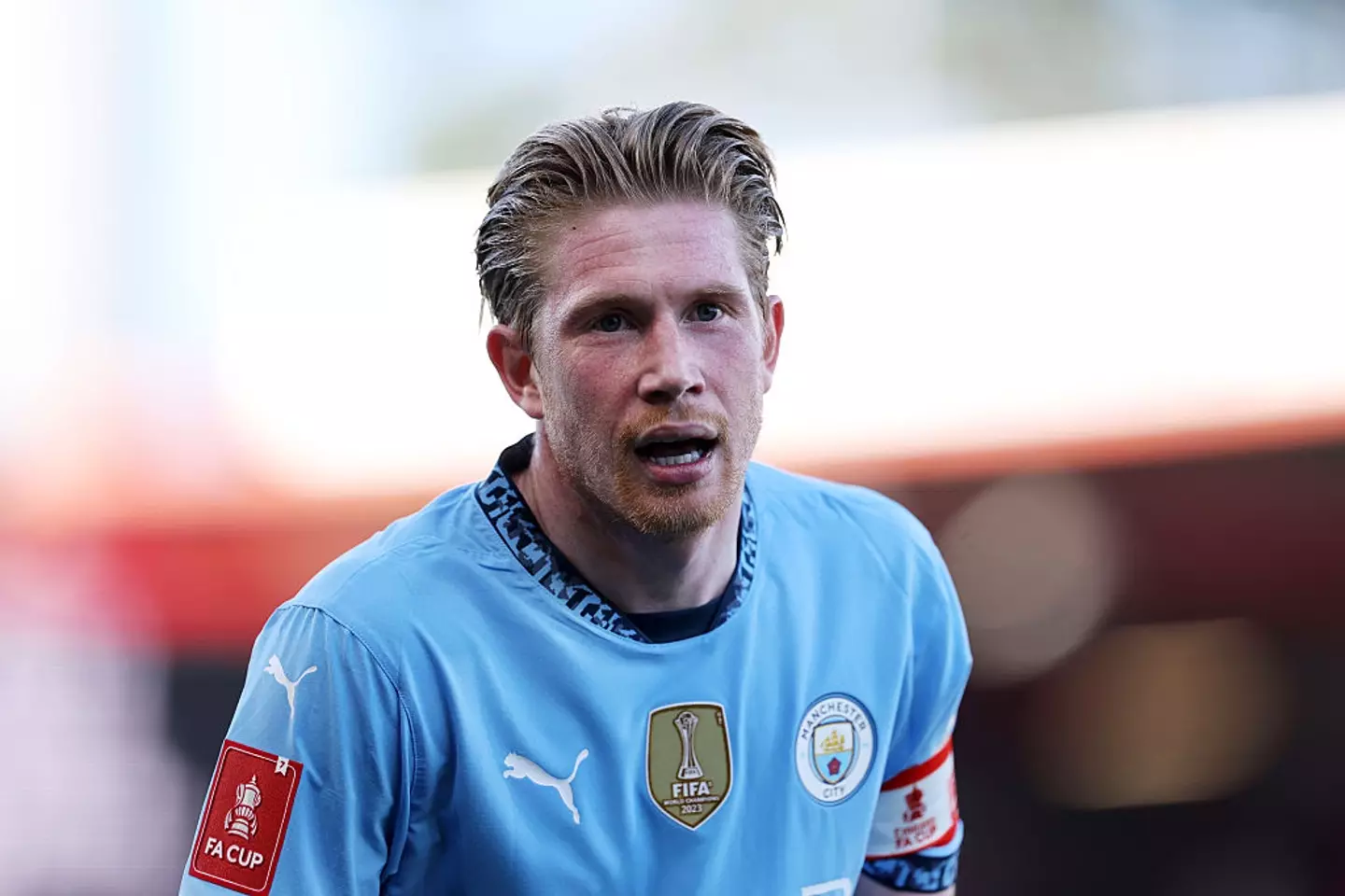 Kevin De Bruyne in action for Man City last weekend (Credit:Getty)