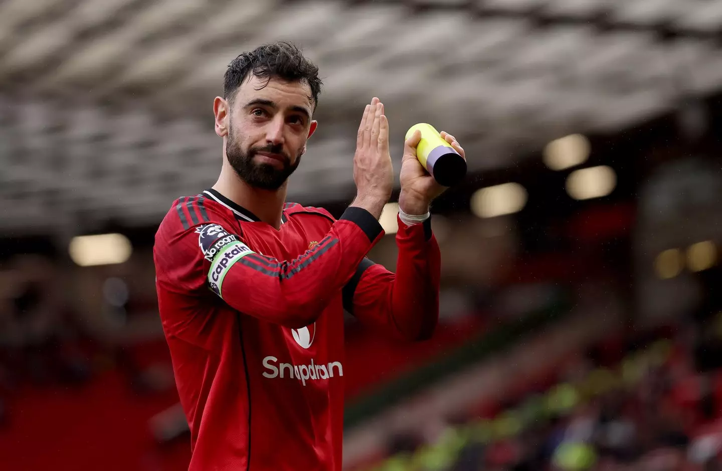 Bruno Fernandes responded to a question about Frank Ilett following United's win over Spurs. Image credit: Getty