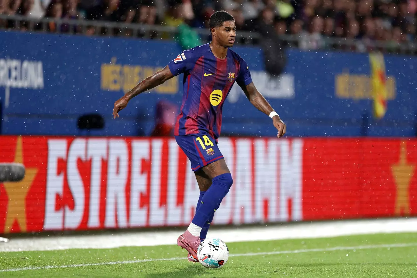Marcus Rashford for Barcelona vs Getafe (credit: getty)