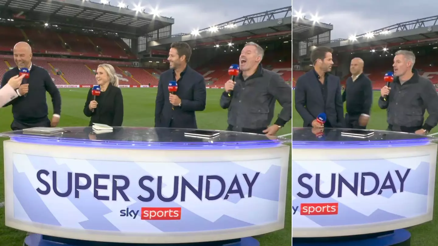 Arne Slot leaves pundits in stitches with brutal Jamie Carragher dig live on Sky Sports following Liverpool win